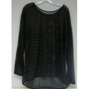 Rock & Republic Net Lace Sweater L EUC